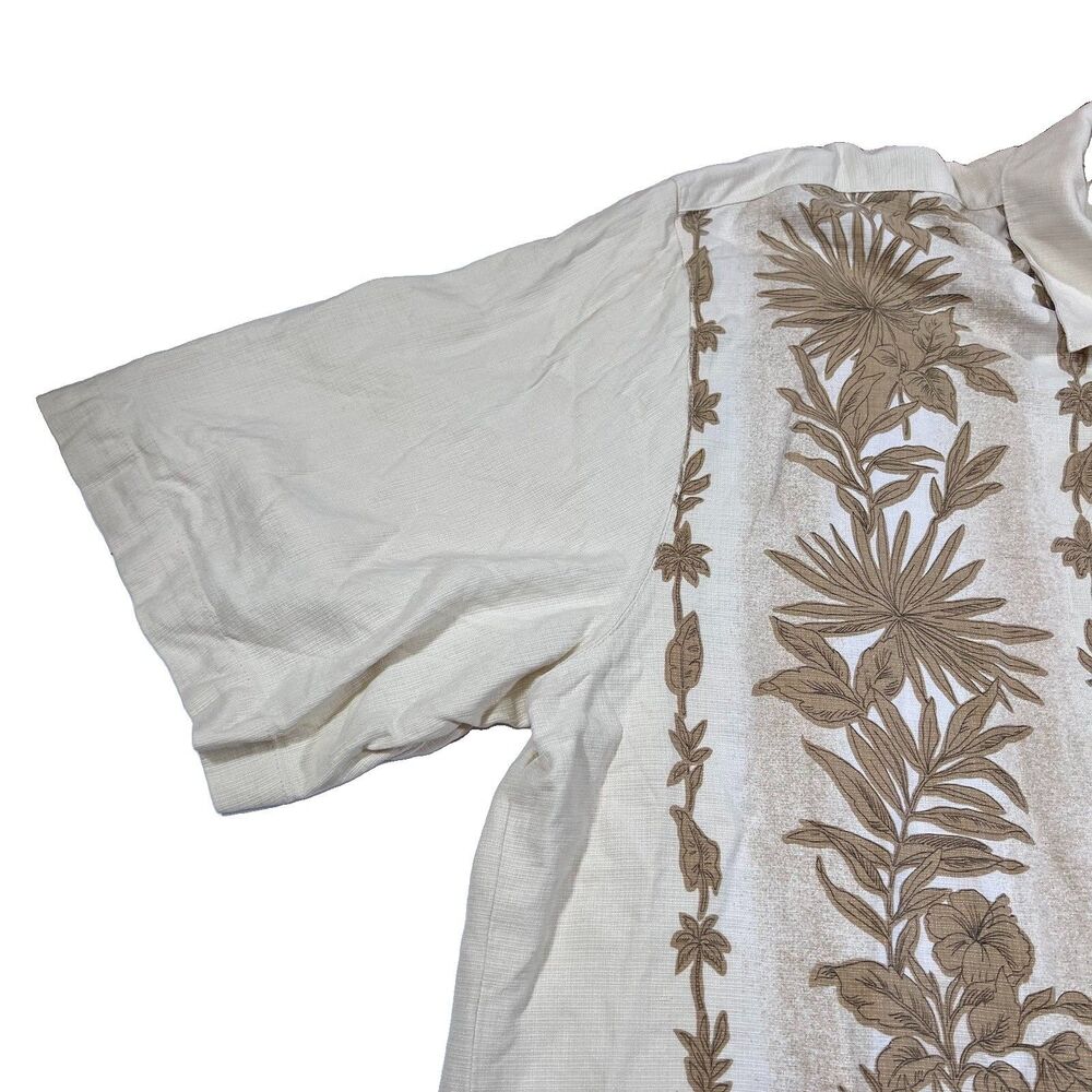 Tommy Bahama 100% Silk Hawaiian Camp Shirt Tropical Floral Aloha Men's 3XT - Picture 5 of 11